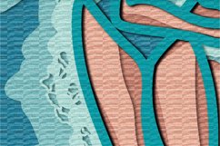 surfer svg 3d multilayer / surfer 3D mandala Product Image 5