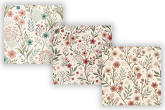 Tiny Blooms Seamless Digital Paper Pack, Pastel Ditsy Floral Product Image 5