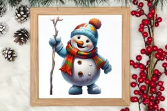 Funny Snowman Sublimation Clipart, Christmas PNG Product Image 4