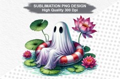 Halloween Ghost - Halloween clipart Sublimation PNG Design Product Image 1