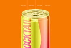 Slim 250ml Aluminium Can Mockup Product Image 5