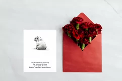 Bulldog dog sympathy, Digital download, Pet sympathy card Product Image 7