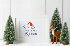 Santa please stop here, Santa svg, Santa cookies svg Product Image 2