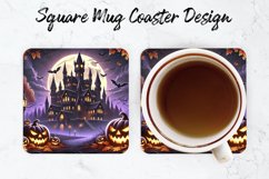 Halloween House Mug coaster | Coaster | Sublimation Design Product Image 1