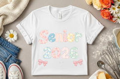 Coquette Lace Graduation Senior 2026 Png, Preppy Class of Product Image 9