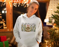 Oh Come Let Us Adore Him Png, Coquette Christmas Sublimation Product Image 3