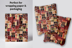 Cute Christmas Digital Paper Geometric Pattern Background Product Image 5