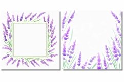 Watercolor Lavender Frame Border Backgrounds Product Image 4