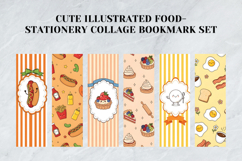 Cute Illustrated Food &amp; Stationery Collage Bookmark Set Product Image 5