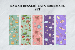 Kawaii Dessert Cats Bookmark Set,Cute Sweet Treat Kittens Product Image 5