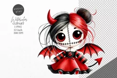 Halloween clipart, Doll clipart, Autumn clipart, Product Image 1