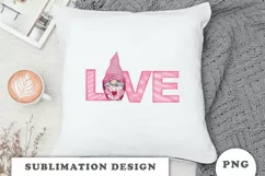 LOVE Gnome Clipart PNG Product Image 5