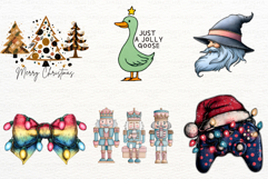 Funny Cartoonish Christmas Clipart Bundle Product Image 3