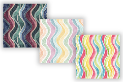 Wavy Hand Drawn Stripe Digital Paper, Seamless Watercolor Product Image 5