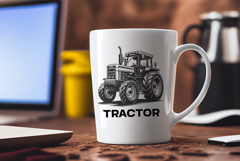 Farm tractor svg clipart Product Image 4