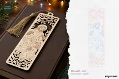 Wooden Jesus Bookmark Laser Cut | Glowforge | SVG Product Image 2