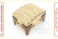 Box Organizer v19 - laser cut file - Glowforge ready SVG Product Image 5