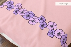 Seamless Flower Border SVG, PNG, DXF - 10 Designs Product Image 5