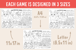 Easter egg hunt coloring activity placemats kit Product Image 5