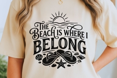 The Beach Is Where I Belong Svg, Summer Beach Life Svg. Product Image 6