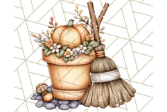 Fall Fairy House Clipart PNG, Autumn Homes and Decor Product Image 5