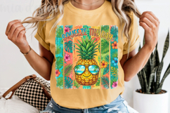 Squeeze The Day PNG Tropical Pineapple Summer Sublimation Product Image 5