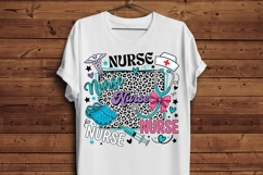 Super Nurse PNG, Cute Nurse Collage Sublimation, Leopard Product Image 5