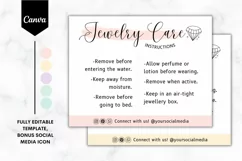 Editable Jewelry Care Card Canva Template - 5 Colors 3 Product Image 1