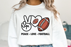 Peace Love Football Svg | Game Day Svg | Shirt Svg Product Image 5
