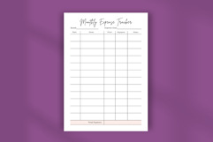 Monthly Expense Tracker Template | Editable Canva Budget Product Image 4