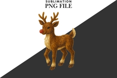 Oil painted reindeer png design for T-shirts Product Image 2