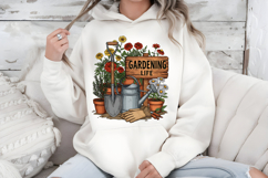 Gardening Life PNG, Vintage Floral Garden Sublimation Design Product Image 5