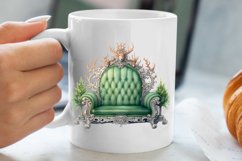 Cozy Green christmas Clipart Sublimation, Christmas PNG Product Image 5