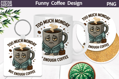 Funny sleepy coffee mug sarcastic quote Product Image 1