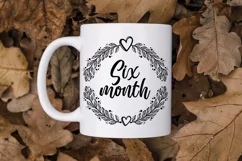 Months SVG, 1 2 3 4 5 6 7 8 9 10 11 12 month SVG Product Image 7