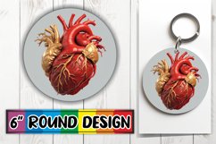 Love-themed Car Coaster Sublimation Product Image 1