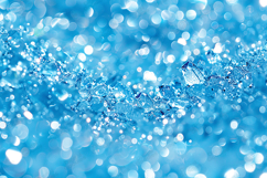 Sparkling Blue Ice Crystal Background with Bokeh Light Product Image 1