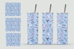 Winter Botanical skinny Tumbler|Tumbler Sublimation 20 oz Product Image 3