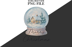 Oil painted Christmas globe png design for T-shirts Product Image 2