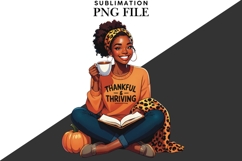 Autumn woman melanin png design for T-shirts Product Image 3