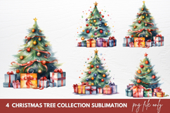 Christmas Tree Clipart Sublimation Christmas Tree Product Image 1