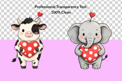 25 Chibi Valentine Animals Clipart Bundle Product Image 5