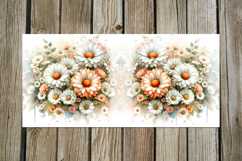 Watercolor flowers | 8 gentle Mug Sublimation design Product Image 5