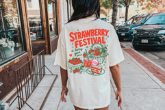 Strawberry Festival PNG, Preppy Coastal Summer Sublimation Product Image 5