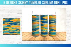 Colorful Wave 20 OZ Tumbler Sublimation Design Product Image 5