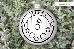 Christmas Family Name SVG - Christmas Ornaments Product Image 5
