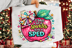 Teacher Appreciation PNG Bundle | Sparkles Teacher Apple Sub Product Image 5