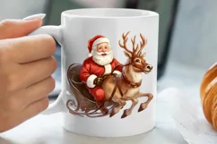 Christmas Sleigh Sublimation Clipart, Christmas PNG Product Image 5