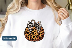 Leopard Pumpkin Png, Preppy Ghost Boo PNG Product Image 5