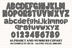 Zoo Animal Alphabet png clipart, animal print letters doodle Product Image 5
